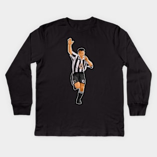 Alan Shearer #10 Legends Kids Long Sleeve T-Shirt